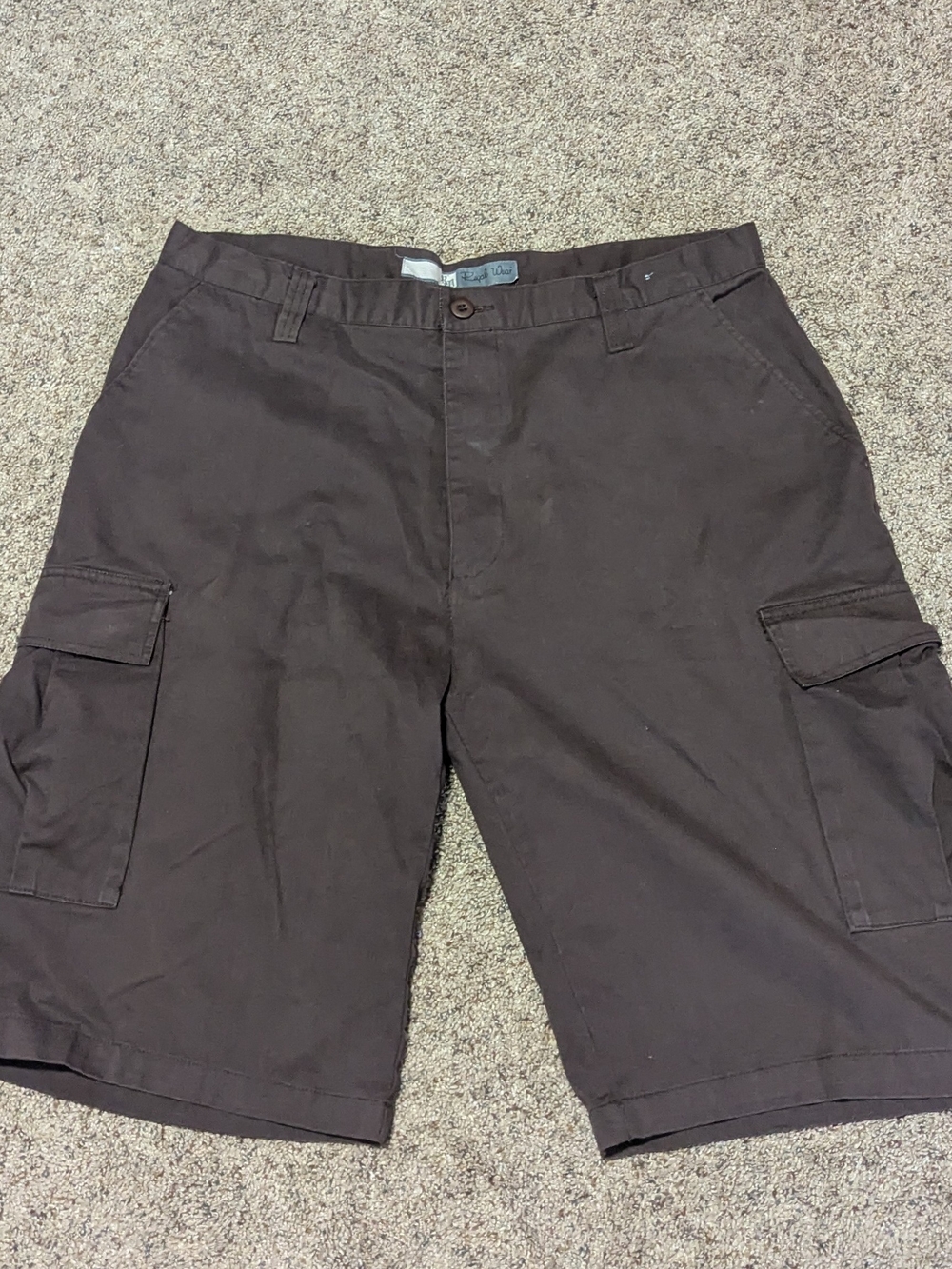 Men's Cargo Shorts — Dark Brown Durable Utility Style